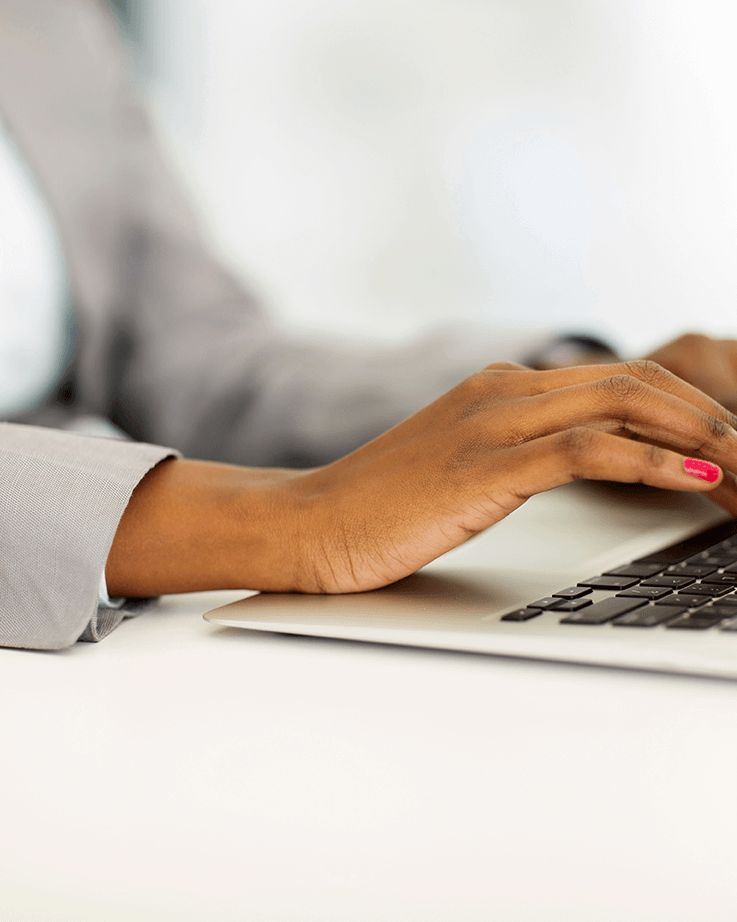 Professional business women working on laptop